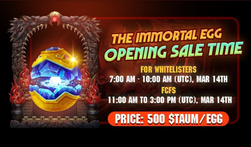 Immortal Egg Sale