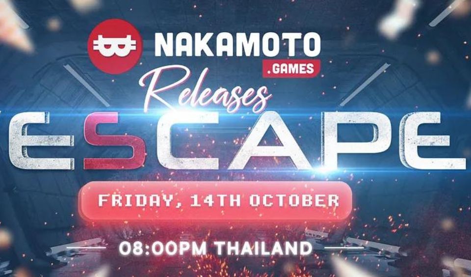 Nakamoto Games Laucnhes Escape on October 14th