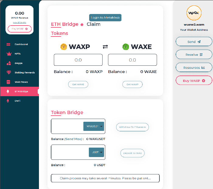 wax eth bridge